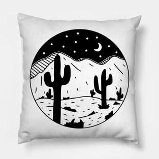 Desert Cosmic Mountain Pillow