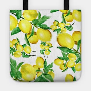 lemon pattern art Tote