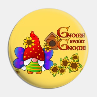 Gnome Sweet Home Pin