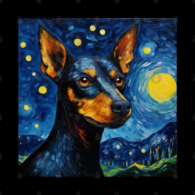 German Pinscher Night by NatashaCuteShop