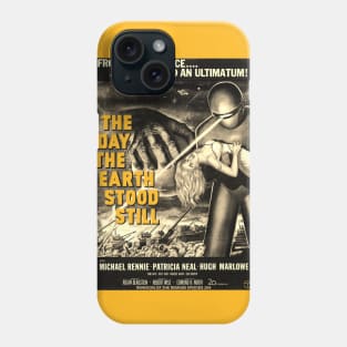 The Day the Earth Stood Still Sepia Cut Out Phone Case