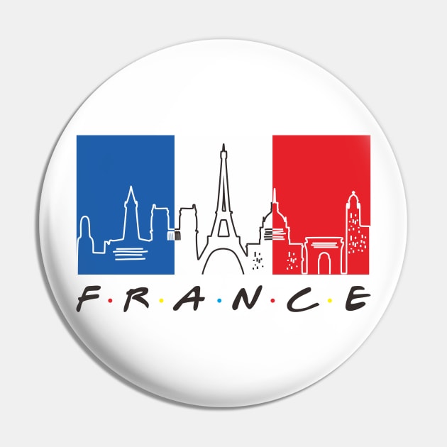 france flag and skyline Pin by BAJAJU