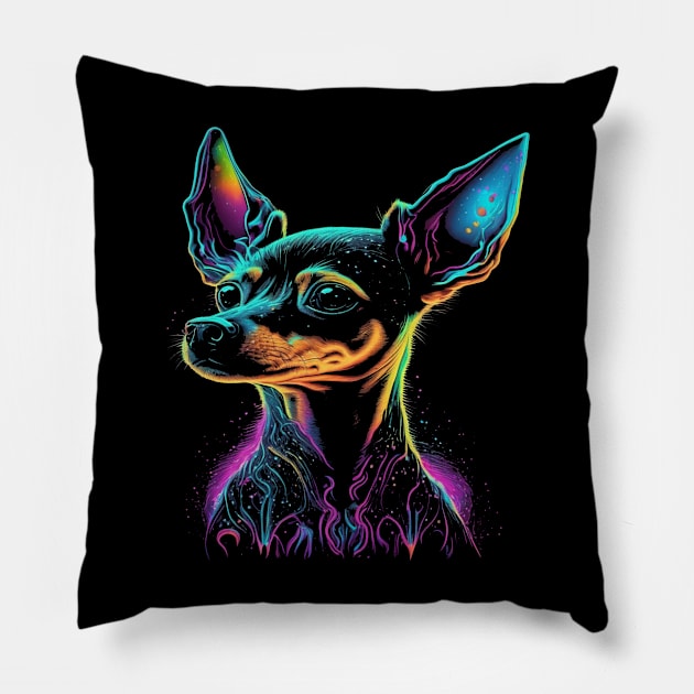 Miniature Pinscher Pillow by pa2rok