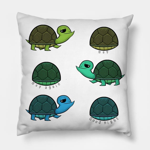 Turtle nap Pillow by Gerty