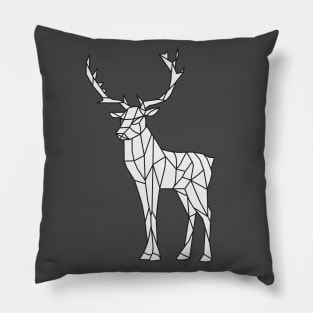 Origami Deer on White Pillow