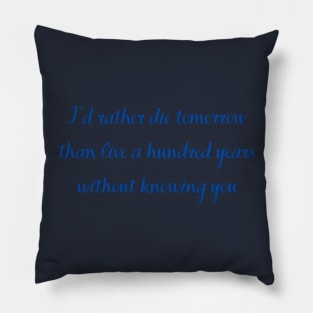 Romance Quote Pillow