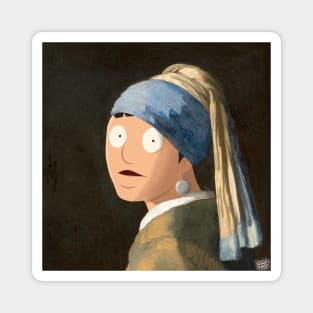 Gene with the Pearl Earring Magnet