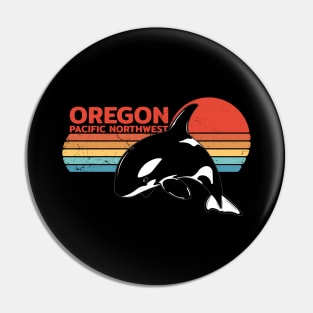 Oregon Pacific Northwest Orca Pin