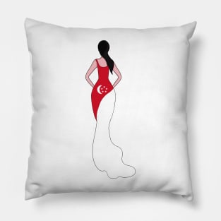 Singapore Woman Pillow