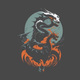 Enigmatic fantasy silhouette Dragon T-Shirt