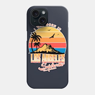 Was born in Los Angeles, September Retro Phone Case