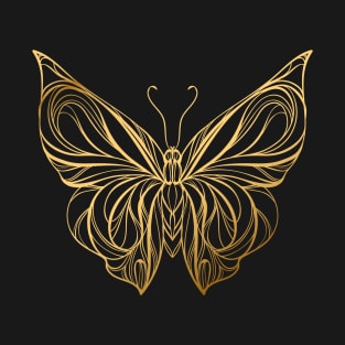 Gold Butterfly T-Shirt