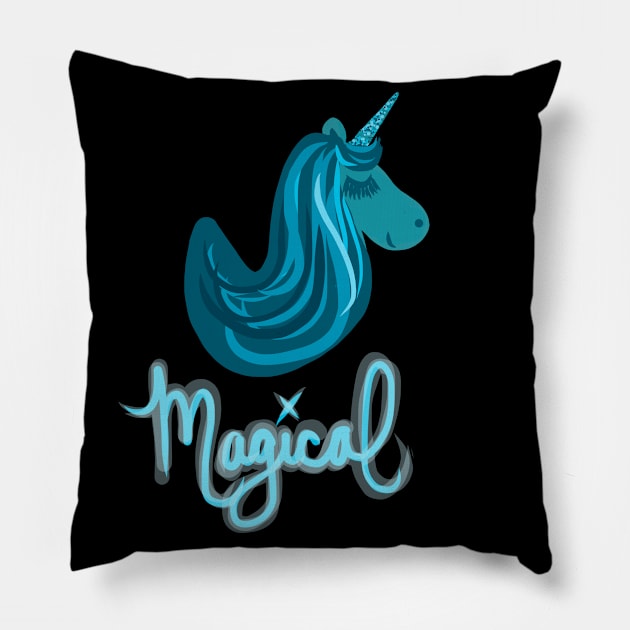 Magical Unicorn Pillow by Chelsearayne