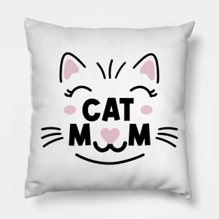 Cat Mom Cat Mothers Day Gift for Cat Lovers Pillow