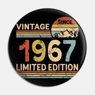 Vintage Since 1967 Limited Edition 56th Birthday Gift Vintage Men's Pin