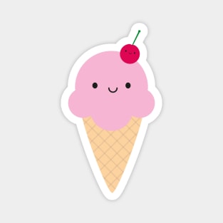 Kawaii Ice Cream Cone Magnet