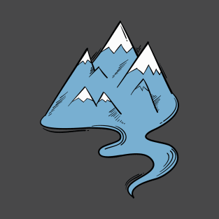 Mountains Art T-Shirt