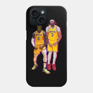 Lebron and Anthony Davis : king and Ad Phone Case