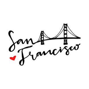 San Francisco - Golden Gate Love T-Shirt