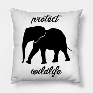 protect wildlife - elephant Pillow