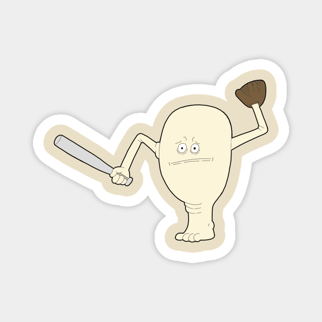 Baseball Head Magnet by Dubschin