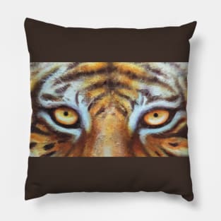 Tiger Eyes Oil Painting Pillow