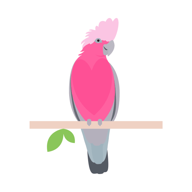 Galah pink parrot by creativemonsoon