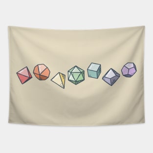 D&D Dice Rainbow Pride Tapestry