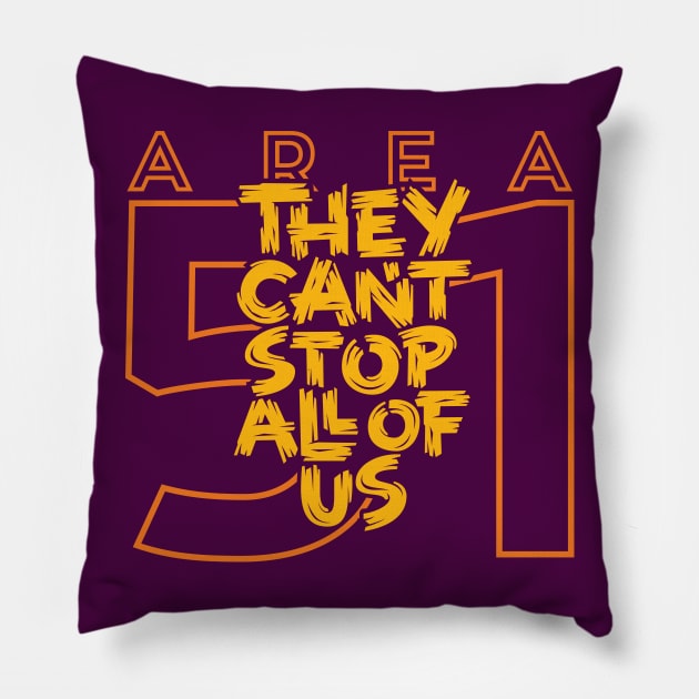 They Can't Stop All of Us Pillow by polliadesign