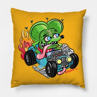 Hot Rod Rat Pillow