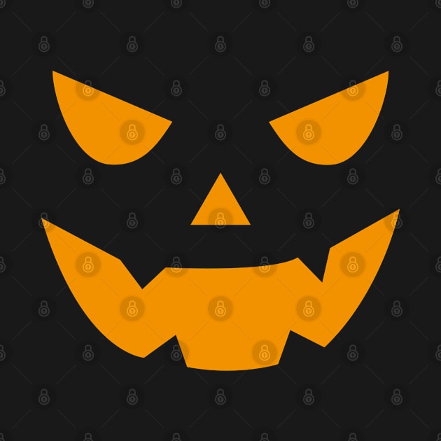 Cool Art Halloween Scary Pumpkin Merch by Sonyi