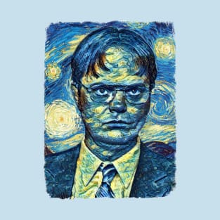 Dwight Schrute Van Gogh Style T-Shirt