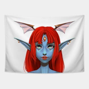 Demon Girl Print Tapestry