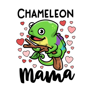 Chameleon Mama Reptile Lover Pet Lizard Mom T-Shirt