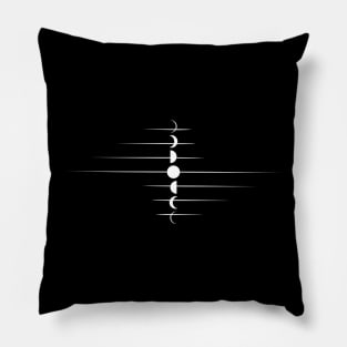 Phases of the Moon Vector Design Pillow