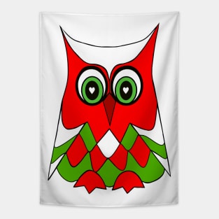 CHRISTMAS Owl Tapestry