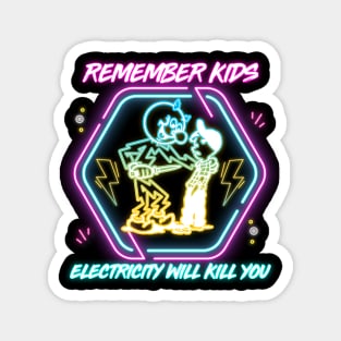 NEON LAMP  REMEMBER KIDS Magnet