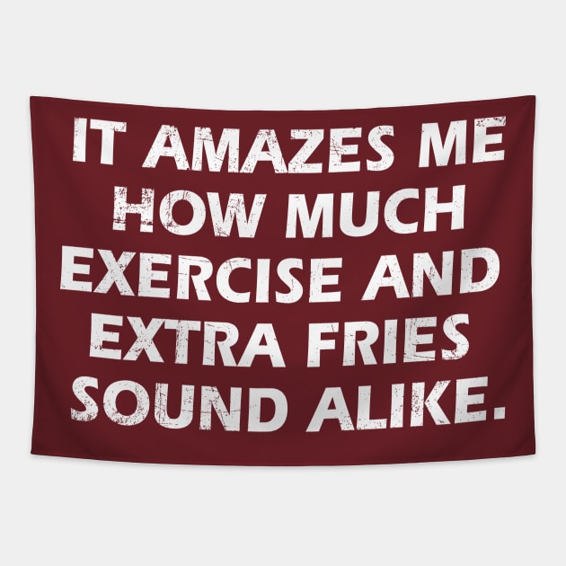 Extra Fries Tapestry by WhatProductionsBobcaygeon