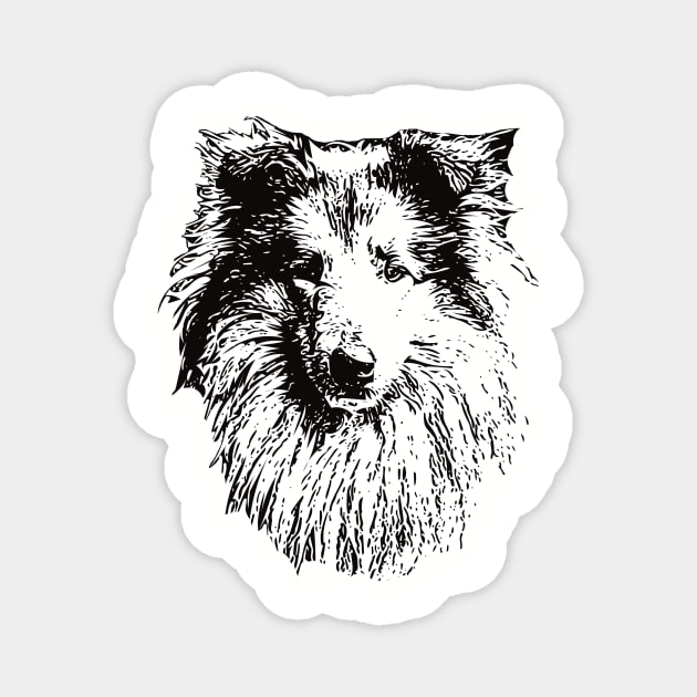 Rough Collie gift for Collie Owners Magnet by DoggyStyles