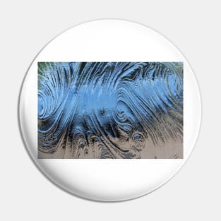 LOOK THROUGH the BLUE PATTERNED GLASS Pin