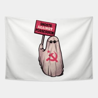 Ghosts Against Possession - Funny Communist Ghost Gift Tapestry