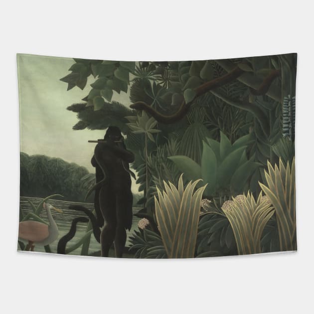 The Snake Charmer by Henri Rousseau Tapestry by Classic Art Stall