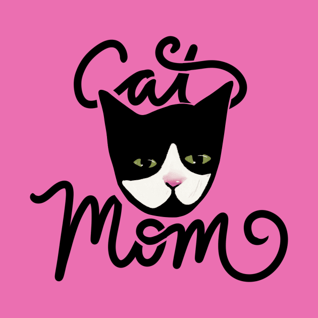 Tuxedo Cat Mom by bubbsnugg