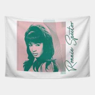 Ronnie Spector ///// Vintage Style Aesthetic Fan Design Tapestry