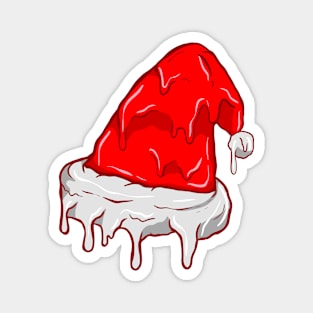 Santa Hat melted Magnet