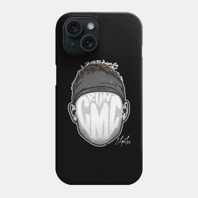 Christian McCaffrey Carolina Player Silhouette Phone Case by MASTER_SHAOLIN