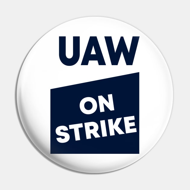 UAW Strike Red Tee United Auto Workers Pin by Sunoria