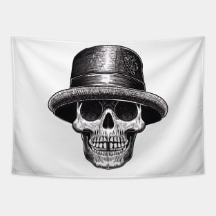 fisherman skull Tapestry