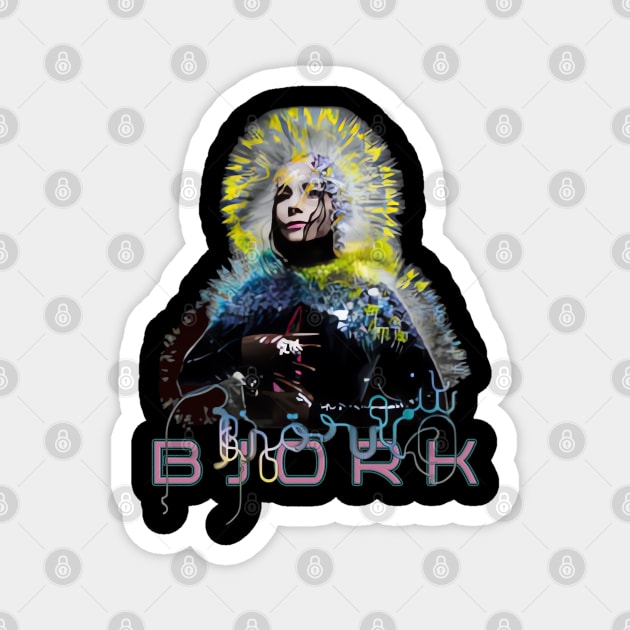 FUTURISTIC BJORK DIVA Magnet by elSALMA