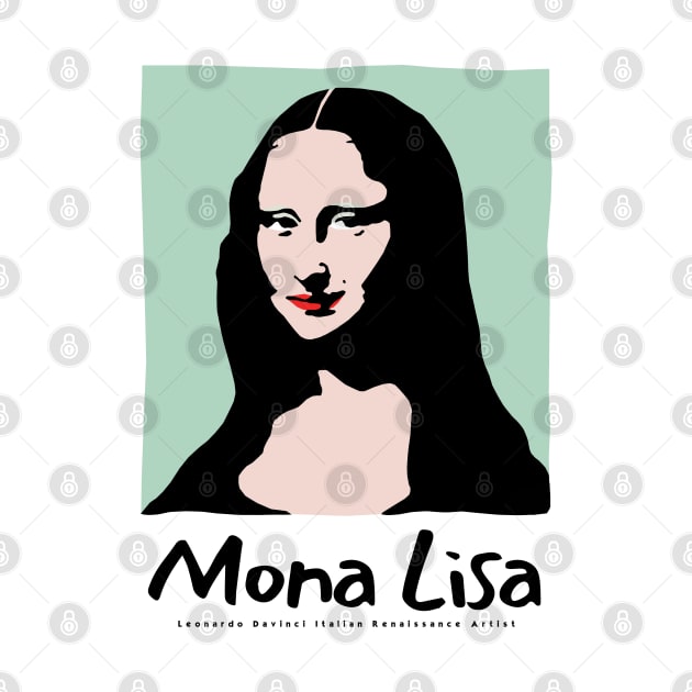 Retro Mona Lisa by KewaleeTee